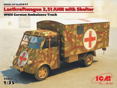 Niemiecki ambulans Lastkraftwagen 3,5 Ahn z budą