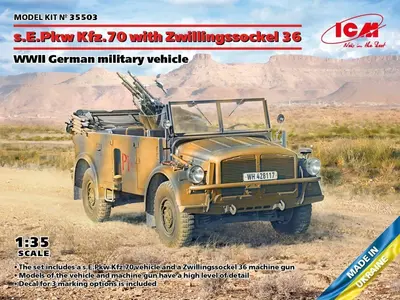 Niemiecki samochód terenowy s.E.Pkw.70 Zwillingssockel 36 podwójnym CKMem