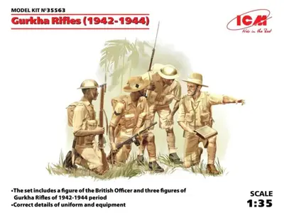 Nepalscy strzelcy (Gurkhowie) 1944, kolonialnej armii brytyjskiej