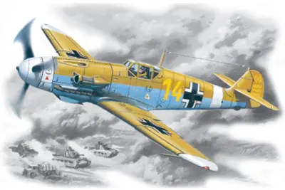 Niemiecki myśliwiec Messerschmitt Bf-109F4 Trop