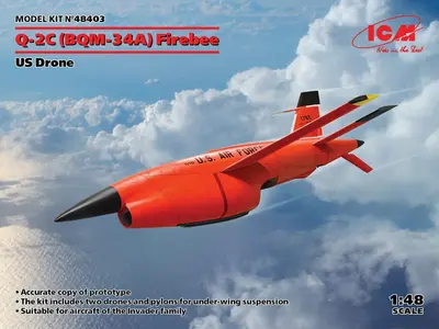 Amerykański dron bojowy Q-2C (BQM-34A) Firebee (2szt)