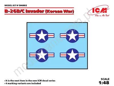 Kalkomanie do B-26B/C Invader (wojna koreańska)