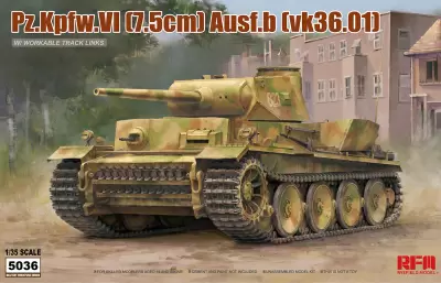 Niemiecki czołg ciężki PzKpfW VI AUSF B VK3601