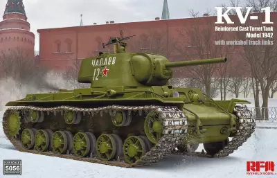 Sowiecki czołg ciężki KV-1, model 1942 ze wzmacnianą wieżą