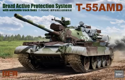 Sowiecki czołg MBT T-55 AMD System Drozd