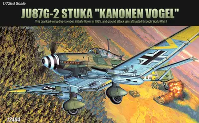 Niemiecki szturmowiec Junkers Ju 87G-2 Stuka "Kanonen Vogel"