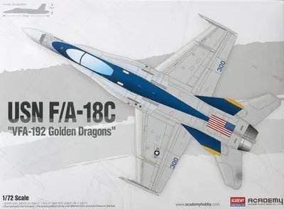 Amerykański myśliwiec F/A-18C USN VFA-192 Golden Dragons 1:72