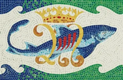 Mozaika 320x210 mm - Delfin (Gaudi)