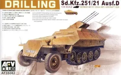 Niemieckie samobieżne działo przeciwlotnicze SdKfz 251/21 Ausf D Drilling