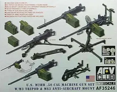 Zestaw amerykańskich karabinów maszynowych Browning M2HB 0,50 cal