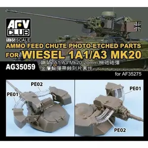 AFV Club AG35059 Ammo Feed Chute PE For Wiesel 1A1/A3 Mk20