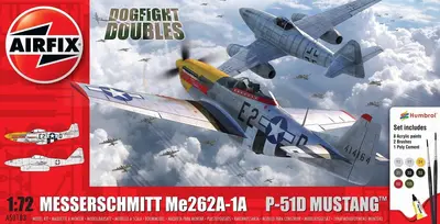 Messerschmitt Me-262 i P-51D Mustang Dogfight Double, z farbami
