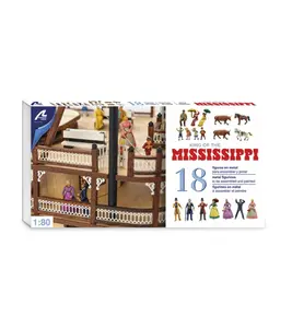 Figurki do modelu King of the Mississippi - 18 szt. skala 1:80