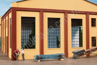 Ściany 2578D, żółte, okno przemysłowe P
