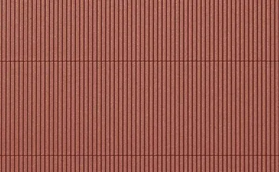 Polistyren - Blacha falista czerwono - brązowa 10x20cm