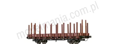 Wagon towarowy platforma z kłonicami typ Rr