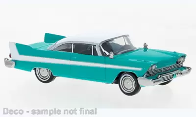 Plymouth Fury niebiesko-biały, 1958,