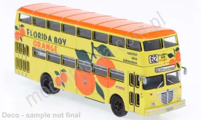 Piętrowy autobus pop Büssing D2U 1960, BVG - Florida Boy Orange,