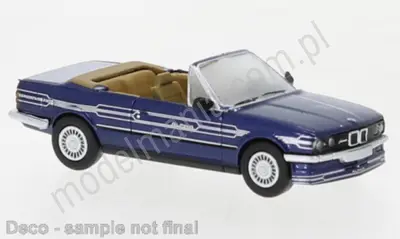 BMW Alpina C2 2.7 Cabriolet; granatowy metalik z listwą dekoracyjną ; 1986 rok