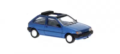 Ford Fiesta MK III Calypso niebieski metalik; otwierany dach; 1989 rok