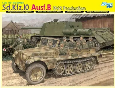 Niemiecki transporter półgąsienicowy SdKfz 10 Ausf B, 1942