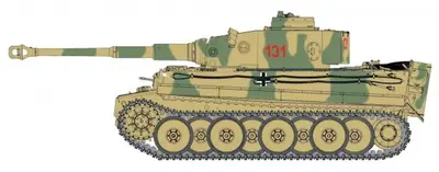 Niemiecki czołg ciężki PzKpfW VI Tiger "131" sPzAbt.504, Tunezja 1943