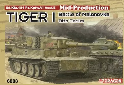 Czołg Tiger I Mid-Production w/Zimmerit Otto Carius 1944