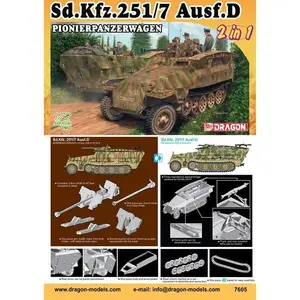 Niemiecki transporter saperski SdKfz 251/7 Ausf D