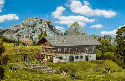 Duża farma / gospodarstwo w górach alpejskich