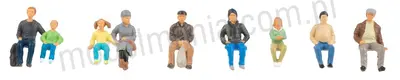 Osoby siedzące - zestaw figurek