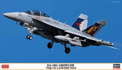 Amerykański samolot walki elektronicznej EA-18G Growler 'VAQ-131 Lancers 2022'
