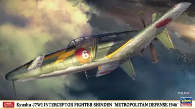 Japoński myśliwiec Kyushu J7W1 Interceptor Fighter Shinden 'Metrolpolitan Defense 1946'