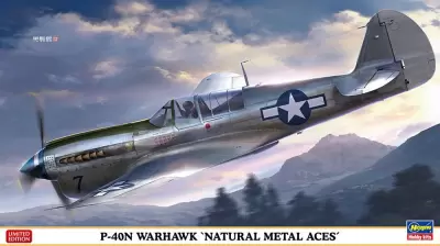 Amerykański samolot myśliwsko - szturmowy P-40N Warhawk 'Natural Metal Aces'