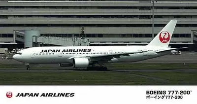 Samolot Boeing JAL B777-200 Japan Airlines, nowe logo