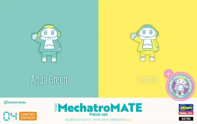 Roboty Tiny MechatroMate Patch Set Aqua Green & Lemon