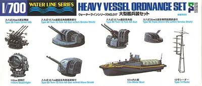 Zestaw uzbrojenia i wyposażenia do ciężkich okrętów japońskich