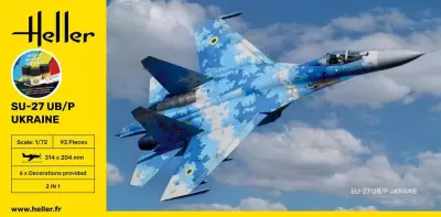 Ukraiński myśliwiec SU-27 UB / P (z farbami)