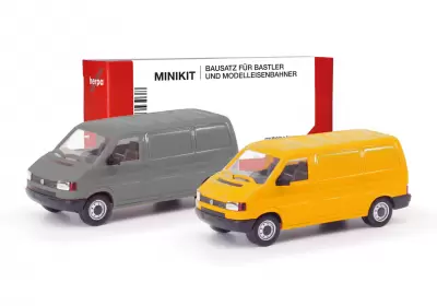 Herpa MiniKit VW T4 szary i żółty