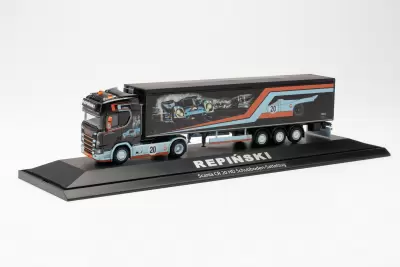 Scania CR 20 HD Schubboden-Sattelzug "Repinski / Le Mans" Kościerzyna