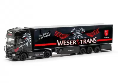 Scania CS20 HD ciągnik siodłowy z naczepą chłodnią "Weser-Trans Bremen"