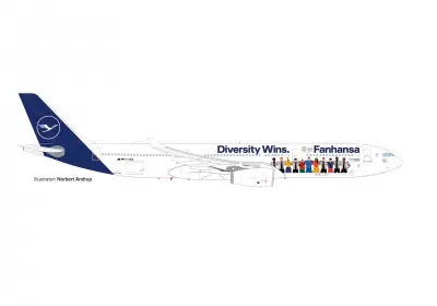 Lufthansa A330 Fanhansa – różnorodność wygrywa – D-AIKQ