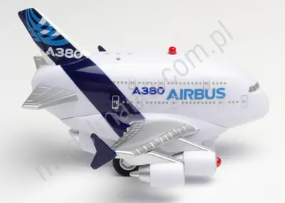 Airbus A380 - samolot zabawka typu Pullback