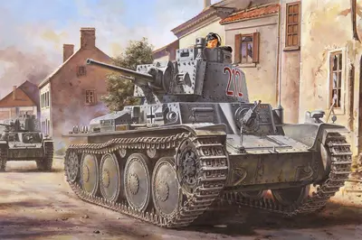 Niemiecki czołg lekki PzKpfW 38(t) Ausf B