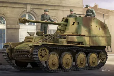 Niemiecki niszczyciel czołgów Marder III Ausf M SdKfz 138, późna wersja
