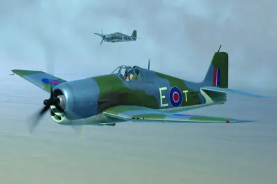 Brytyjski myśliwiec pokładowy Grumman Hellcat Mk.II
