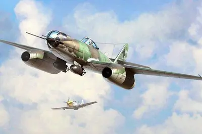 Niemiecki myśliwiec Messerschmitt Me 262 A-2a/U2