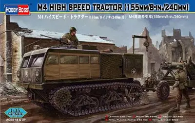 Szybki ciagnik gąsienicowy M4 (155mm/8-in./240mm)