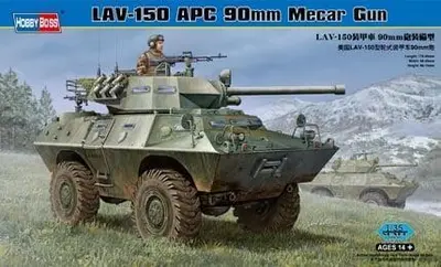 Transporter opancerzony LAV-150 z armatą 90mm Mecar