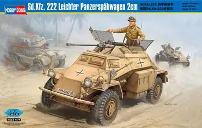Niemiecki samochód pancerny SdKfz 222 Leichter Panzerspahwagen