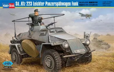 Niemiecki pancerny wóz radiowy SdKfz 223 Leichter Panzerspahwagen Funk